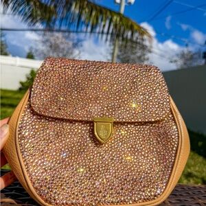 Mark Cross Champagne Embellished Bag.
